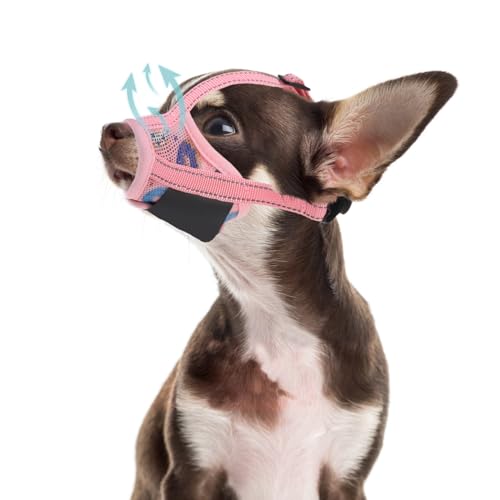 PAWCHIE Maulkorb für Hunde, weicher Maulkorb, Anti-Bellen, Kauen, bequemer Air-Mesh-Mundschutz, atmungsaktiv, verstellbare Schlaufe, Haustier-Maulkorb für kleine, mittelgroße und große Hunde PAWCHIE Maulkorb für Hunde, weicher Maulkorb, Anti-Bellen, Kauen, bequemer Air-Mesh-Mundschutz, atmungsaktiv, verstellbare Schlaufe, Haustier-Maulkorb für kleine, mittelgroße und große Hunde von PAWCHIE