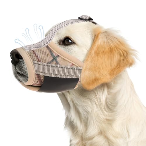 PAWCHIE Maulkorb für Hunde, weicher Maulkorb, verhindert Beißen, Bellen und Kauen, bequemer Air-Mesh-Mundschutz, atmungsaktiv, verstellbare Schlaufe, Haustier-Maulkorb für kleine, mittelgroße und PAWCHIE Maulkorb für Hunde, weicher Maulkorb, verhindert Beißen, Bellen und Kauen, bequemer Air-Mesh-Mundschutz, atmungsaktiv, verstellbare Schlaufe, Haustier-Maulkorb für kleine, mittelgroße und von PAWCHIE