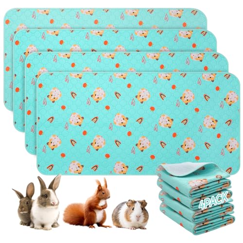 PAWCHIE Meerschweinchen-Käfigeinlagen, Blau, 35,6 x 68,6 cm, 4 Stück von PAWCHIE