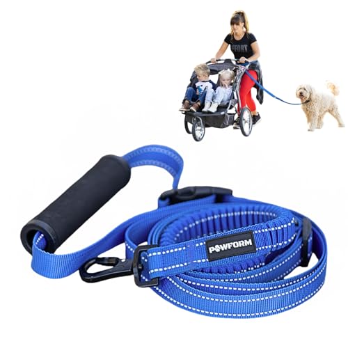 Pawform Pet Products Hundeleine, freihändig, um die Taille, Crossbody, solider Griff, strapazierfähig, Blau von PAWFORM
