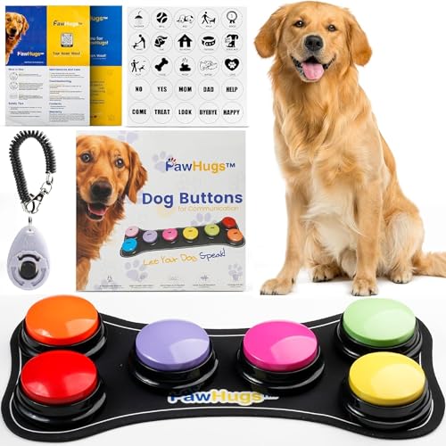 PAWHUGS Hundeknöpfe für Kommunikation (6 Stück) von PAWHUGS