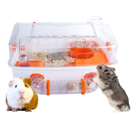 PAWISE Hamsterkäfig, Meerschweinchenkäfig, Kleintierkäfig mit Laufrad für Hamster, Meerschweinchen, Frettchen, Kaninchen von PAWISE