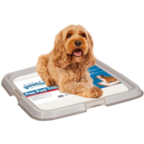 PAWISE Pee Pad Holder - Puppy Training Pads - Bester tragbarer Töpfchentrainer - Indoor Dog Potty - Puppy Essentials - Hundetraining Holder - Puppy Pad Holder - Pet Pee Holder (60 x 60 cm) 24x24 in von PAWISE