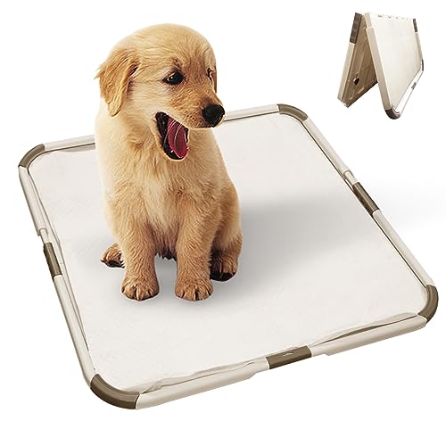 PAWISE Welpenunterlagen/Hundeunterlagen-Halter, faltbar, für Hunde, tragbarer Welpen-Pad-Halter, Indoor-Hunde-Töpfchentablett für Hundetöpfchentraining, 52,8 x 52,8 cm von PAWISE