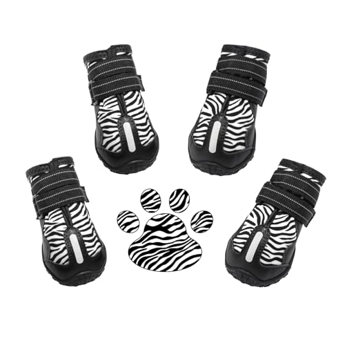 PAWOLOGY Hundestiefel, wasserdicht, Pfotenschutz für Regen, Schnee, heiße Gehweg, Outdoor-Wanderschuhe, mit reflektierenden Riemen, Anti-Rutsch-Sohlen, verstellbar, langlebig, für kleine, mittelgroße PAWOLOGY Hundestiefel, wasserdicht, Pfotenschutz für Regen, Schnee, heiße Gehweg, Outdoor-Wanderschuhe, mit reflektierenden Riemen, Anti-Rutsch-Sohlen, verstellbar, langlebig, für kleine, mittelgroße von PAWOLOGY