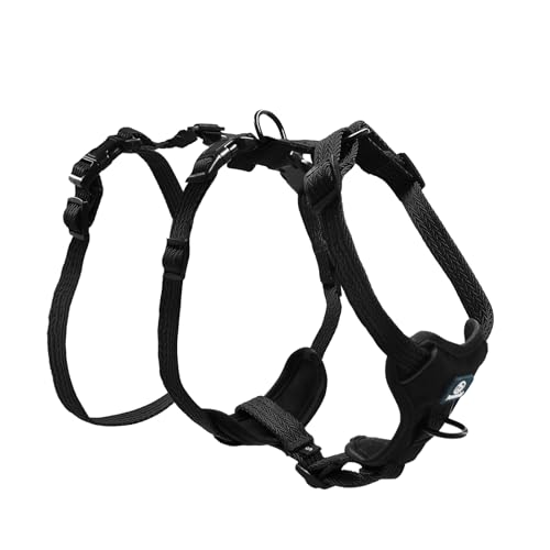 Paworld Sicherheitsgeschirr Hund, Panikgeschirr für Hunde, Ausbruchsicheres Geschirr Hund, Anti Zug Hundegeschirr, Atmungsaktiv, Verstellbare Weste für Mittelgroße Hunde, Gehen Training (Schwarz, M) Paworld Sicherheitsgeschirr Hund, Panikgeschirr für Hunde, Ausbruchsicheres Geschirr Hund, Anti Zug Hundegeschirr, Atmungsaktiv, Verstellbare Weste für Mittelgroße Hunde, Gehen Training (Schwarz, M) von PAWORLD
