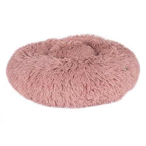 PAWPOURRI Hundebett, rund, Donut-Design, für kleine bis mittelgroße Hunde und Katzen, 100 % Polyester, Füllung aus Polyfaser, waschbar, Größe S/M, pfirsichfarben PAWPOURRI Hundebett, rund, Donut-Design, für kleine bis mittelgroße Hunde und Katzen, 100 % Polyester, Füllung aus Polyfaser, waschbar, Größe S/M, pfirsichfarben von PAWPOURRI