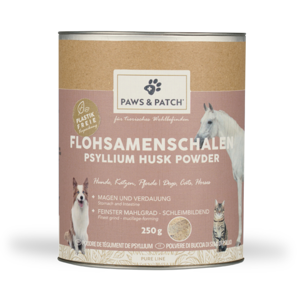 PAWS & PATCH Flohsamenschalen Pulver - 250 g von PAWS & PATCH