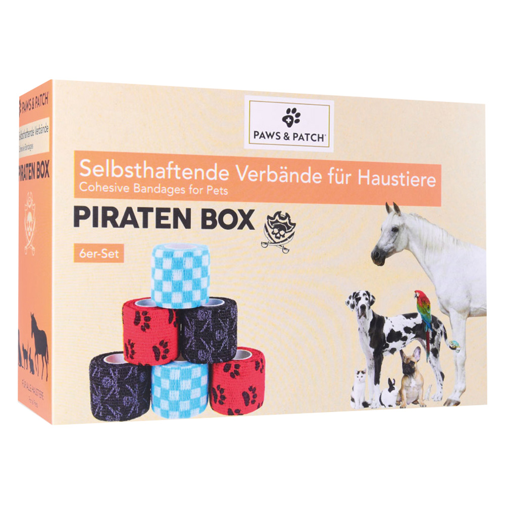 PAWS & PATCH Klebepflaster - Box Pirat, 6 Rollen von PAWS & PATCH