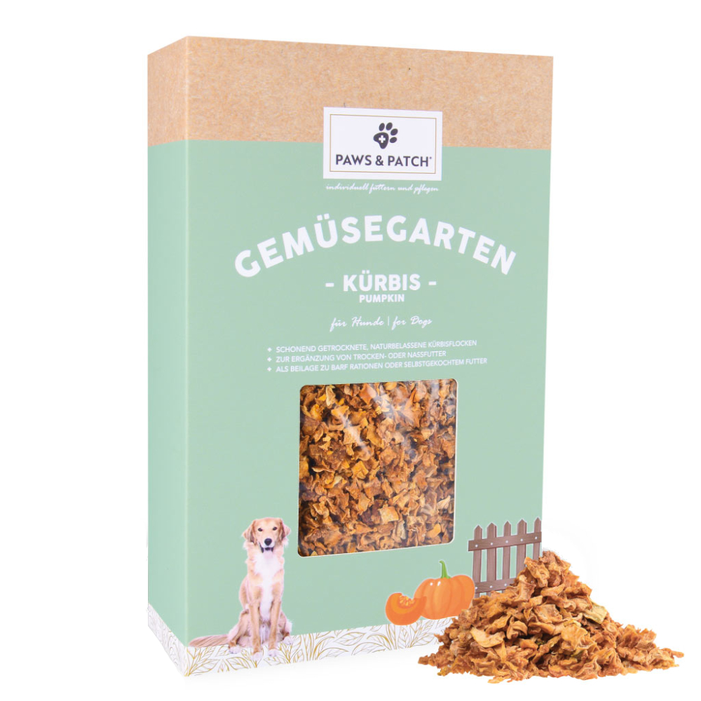 PAWS & PATCH Kürbisflocken - Sparpaket 2 x 700 g von PAWS & PATCH