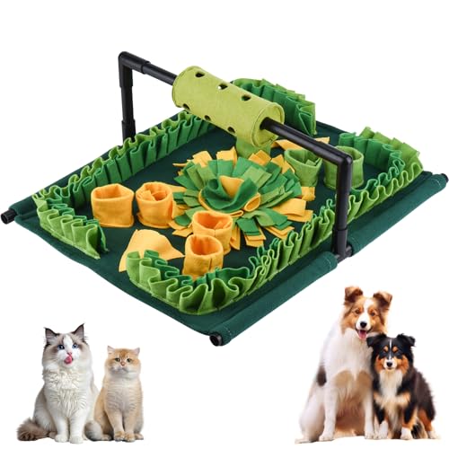PAWSPURR Schnüffelmatte für Hunde, Waschbar Hund Schnüffelmatte mit Futterrolle, Interaktives Hundespielzeug Futtermatte für Große Hunde und Welpen, Weihnachten Geburtstagsgeschenk für Hunde PAWSPURR Schnüffelmatte für Hunde, Waschbar Hund Schnüffelmatte mit Futterrolle, Interaktives Hundespielzeug Futtermatte für Große Hunde und Welpen, Weihnachten Geburtstagsgeschenk für Hunde von PAWSPURR