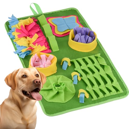 Schnüffelteppich Hund,Schnüffelmatte für Hunde,Leckmatte Hund,Schnüffelteppich für Hunde, Interaktives Hundespielzeug für Langeweile und Geistige Stimulation Waschbarer und Anti-Schlupf 70 * 40cm von PAWSPURR
