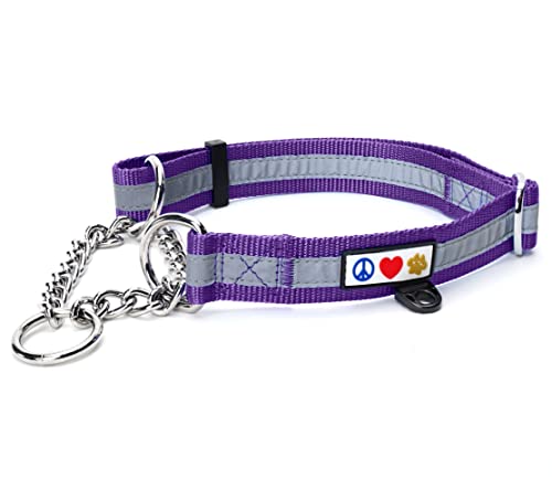 Pawtitas Martingale Ketten-Hundehalsband Welpenhalsband Reflektierendes Hundehalsband Trainingshalsband für Hunde Ketten-Erziehungshalsband für Hunde Halsband Mittel Hundehalsband Lila Hundehalsband Pawtitas Martingale Ketten-Hundehalsband Welpenhalsband Reflektierendes Hundehalsband Trainingshalsband für Hunde Ketten-Erziehungshalsband für Hunde Halsband Mittel Hundehalsband Lila Hundehalsband von PAWTITAS