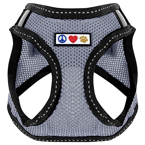 Pawtitas Pet Reflektierendes Hundegeschirr Geschirr zum Hineintreten oder Umlegen, Komfortsteuerung, Trainieren Sie den Spaziergang Ihres Welpen/Hundes - Extra groß Hundegeschirr Grau Pawtitas Pet Reflektierendes Hundegeschirr Geschirr zum Hineintreten oder Umlegen, Komfortsteuerung, Trainieren Sie den Spaziergang Ihres Welpen/Hundes - Extra groß Hundegeschirr Grau von PAWTITAS