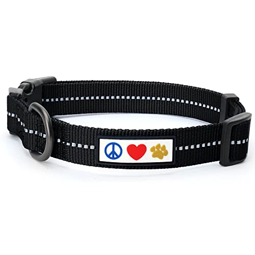 PAWTITAS ♻️ Recyceltes Hundehalsband mit reflektierend genähtem Welpenhalsband aus Plastikflaschen, die aus den Ozeanen gesammelt wurden Extra kleines Schwarzes Meer PAWTITAS ♻️ Recyceltes Hundehalsband mit reflektierend genähtem Welpenhalsband aus Plastikflaschen, die aus den Ozeanen gesammelt wurden Extra kleines Schwarzes Meer von PAWTITAS