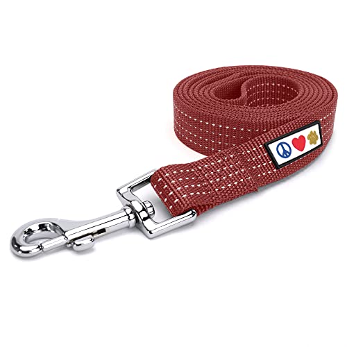 Pawtitas Hundeleine 1.8 M Leine Reflektierende Leine Hund Welpenleine bequemer Griff Hundeleine Hundetraining Leine für Hunde Extra kleine Hundeleine/kleine Hundeleine Braun Hundeleine von PAWTITAS