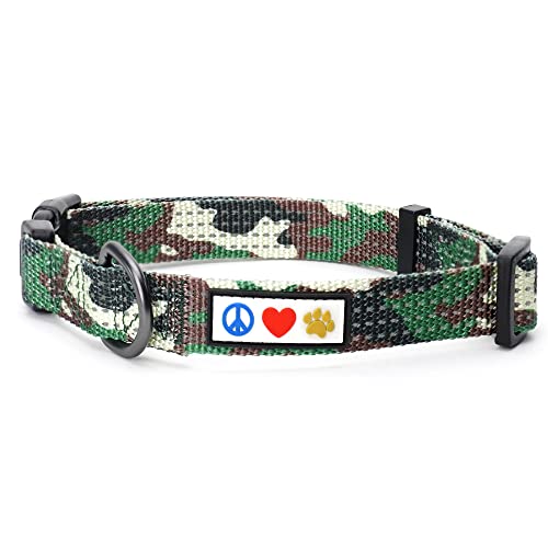 PAWTITAS Reflektierende Hundehalsband Stitching Welpen Hundehalsband Verstellbare Nylon | Hunde Halsband Atmungsaktives | Reflektierend Halsband für Hund - Tarnung Grün Hundehalsband Extra Klein Hund PAWTITAS Reflektierende Hundehalsband Stitching Welpen Hundehalsband Verstellbare Nylon | Hunde Halsband Atmungsaktives | Reflektierend Halsband für Hund - Tarnung Grün Hundehalsband Extra Klein Hund von PAWTITAS