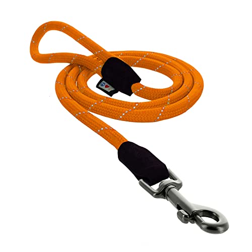 PAWTITAS Reflektierendes Trainingsseil für Welpen und Hunde, 1.80 m Mittel/Groß (Medium/Large), Orange von PAWTITAS