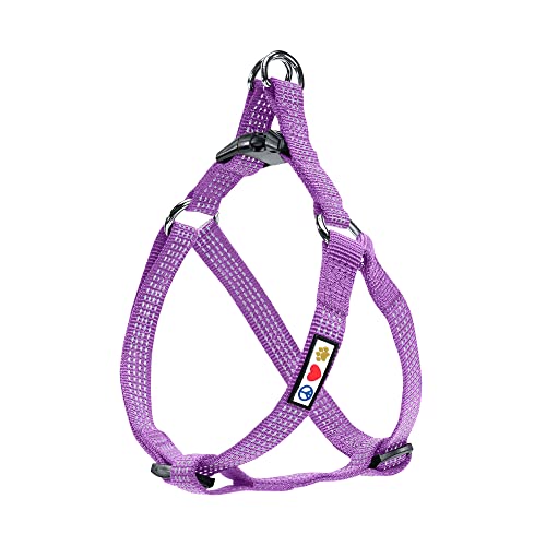 Pawtitas Hundegeschirr Kleine Hunde Reflektierendes Verstellbares Welpengeschirr Antizuggeschirr Für Hunde Leicht Hundegeschirr Violette von PAWTITAS