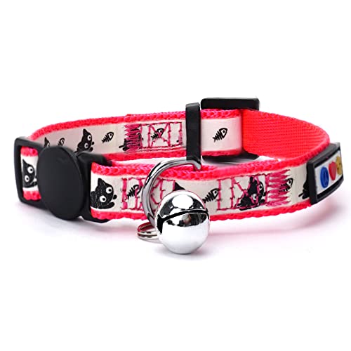 Pawtitas Im Dunkeln Leuchtendes Katzenhalsband mit Sicherheitsschnalle und Abnehmbarer Glocke Katzenhalsband Kätzchenhalsband Rosa Katzenhalsband Pawtitas Im Dunkeln Leuchtendes Katzenhalsband mit Sicherheitsschnalle und Abnehmbarer Glocke Katzenhalsband Kätzchenhalsband Rosa Katzenhalsband von PAWTITAS