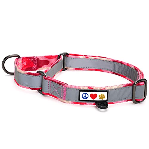 PAWTITAS Martingale Hundehalsband Welpenhalsband Reflektierendes Hundehalsband Trainingshalsband für Hunde Erziehungshalsband für Hunde Groß Hundehalsband Camouflage Rosa Hundehalsband PAWTITAS Martingale Hundehalsband Welpenhalsband Reflektierendes Hundehalsband Trainingshalsband für Hunde Erziehungshalsband für Hunde Groß Hundehalsband Camouflage Rosa Hundehalsband von PAWTITAS