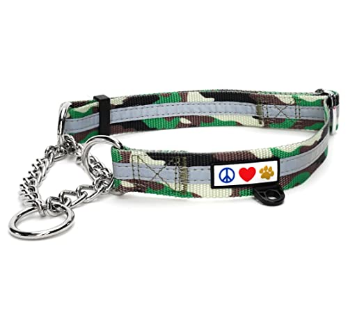 Pawtitas Martingale Ketten-Hundehalsband Reflektierendes Hundehalsband Trainingshalsband für Hunde Ketten-Erziehungshalsband für Hunde Halsband Groß Hundehalsband Camouflage Grüne Hundehalsband Pawtitas Martingale Ketten-Hundehalsband Reflektierendes Hundehalsband Trainingshalsband für Hunde Ketten-Erziehungshalsband für Hunde Halsband Groß Hundehalsband Camouflage Grüne Hundehalsband von PAWTITAS