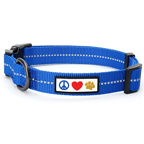 Pawtitas Recyceltes Hundehalsband mit reflektierend genähtem Welpenhalsband aus Plastikflaschen, die aus den Ozeanen gesammelt wurden Extra kleines Blauer Ozean Pawtitas Recyceltes Hundehalsband mit reflektierend genähtem Welpenhalsband aus Plastikflaschen, die aus den Ozeanen gesammelt wurden Extra kleines Blauer Ozean von PAWTITAS