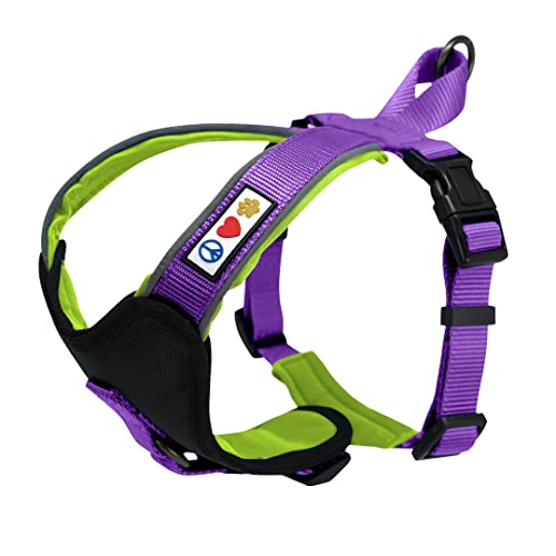 Pawtitas Weiches, verstellbares, reflektierendes und gepolstertes Haustier-Trainingsgeschirr für Welpen/Hunde von Lila Pawtitas Weiches, verstellbares, reflektierendes und gepolstertes Haustier-Trainingsgeschirr für Welpen/Hunde von Lila von PAWTITAS