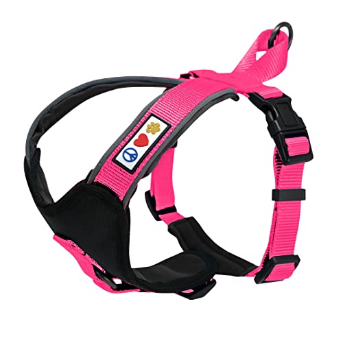 Pawtitas Weiches, verstellbares, reflektierendes und gepolstertes Haustier-Trainingsgeschirr für Welpen/Hunde von Rosa Pawtitas Weiches, verstellbares, reflektierendes und gepolstertes Haustier-Trainingsgeschirr für Welpen/Hunde von Rosa von PAWTITAS