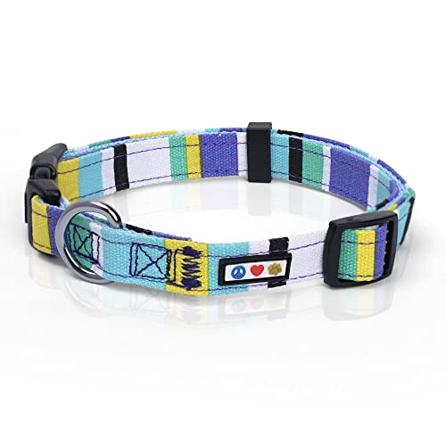 Pawtitas mehrfarbiges Hunde-Halsband Welpen-Halsband Haustier-Halsband Trainings-Halsband klein Hunde-Halsband Blau / Türkis / Weiß / Gelb Hunde-Halsband Pawtitas mehrfarbiges Hunde-Halsband Welpen-Halsband Haustier-Halsband Trainings-Halsband klein Hunde-Halsband Blau / Türkis / Weiß / Gelb Hunde-Halsband von PAWTITAS