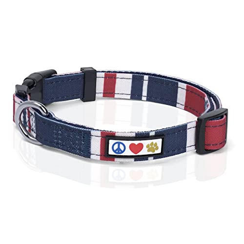 Pawtitas mehrfarbiges Hunde-Halsband Welpen-Halsband Haustier-Halsband Trainings-Halsband klein Hunde-Halsband Rot / Weiß / Blau Hunde-Halsband Pawtitas mehrfarbiges Hunde-Halsband Welpen-Halsband Haustier-Halsband Trainings-Halsband klein Hunde-Halsband Rot / Weiß / Blau Hunde-Halsband von PAWTITAS