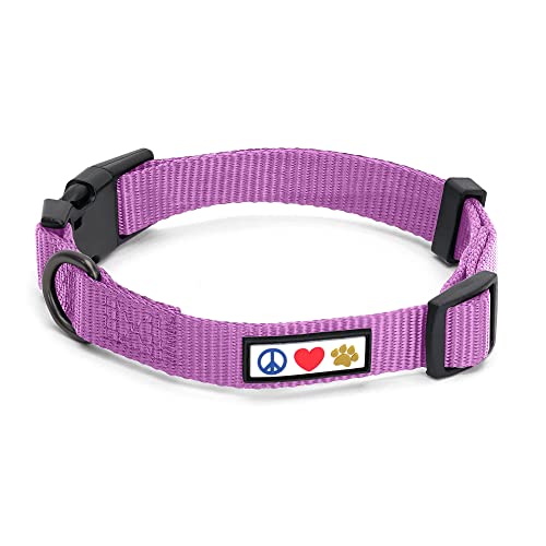 Pawtitas stabiles Welpen-Halsband Haustier-Halsband einfaches Hunde-Halsband Große Hunde-Halsband Lila Orchidee Hunde-Halsband Pawtitas stabiles Welpen-Halsband Haustier-Halsband einfaches Hunde-Halsband Große Hunde-Halsband Lila Orchidee Hunde-Halsband von PAWTITAS