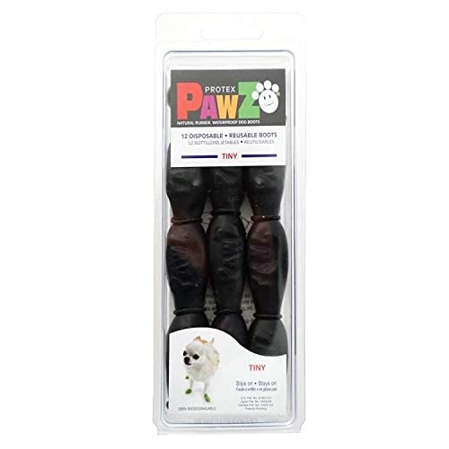 PAWZ DOG 0897515001147 Schwarze Hundestiefel, 12 Stück von PAWZ
