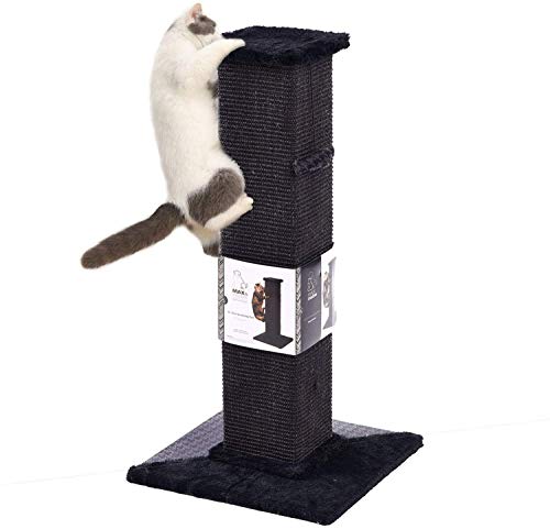 PAWZ Road Kratzbaum für Katzen Sisal mit Katzenspielzeug Kratzen Tower Katzenkratzbaum Kratzsäule Kratzpsäulen Höhe 82cm von PAWZ Road