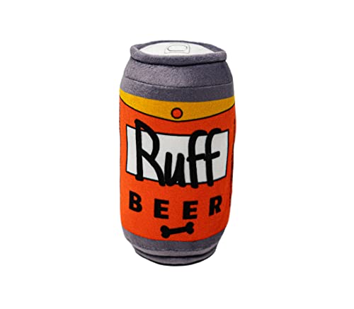 PAWzarre Ruff Beer Quietschendes Hundespielzeug – kleine bis große Hunde – lustige Plüsch-Quietsch-Hundegeschenke – Simpsons Parodie PAWzarre Ruff Beer Quietschendes Hundespielzeug – kleine bis große Hunde – lustige Plüsch-Quietsch-Hundegeschenke – Simpsons Parodie von PAWzarre