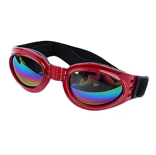 Hut für Haustiere, interessant, Brille für Hunde, Sonnenbrille, faltbar, verstellbar, polarisiert, winddicht, für Hunde von PAXTOR