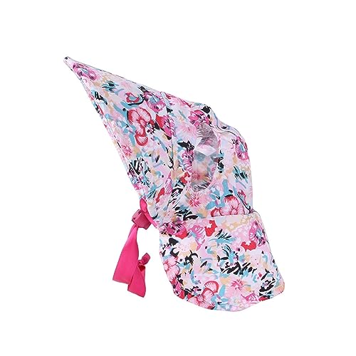 Interessante Haustier Hut Pet Floral Hut Nette Katze Und Hund Retro Dame Hut Schatten Krawatte Blumen Pet Dress Up Hut Kleidung für Katzen und Hunde (Color : PK, Size : 36) von PAXTOR