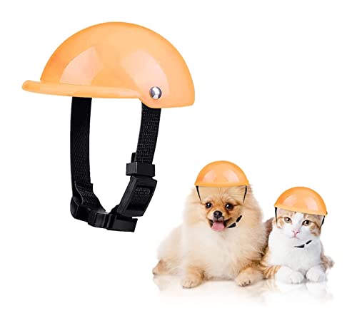 Interessante Haustiermütze, Haustier-Hundehelm, Hundehelm, harte Mütze, passend für Welpen, Chihuahua, blinde Hunde, Reiten, Motorräder, Fahrräder, Outdoor-Passform für kleine, mittelgroße Hunde von PAXTOR