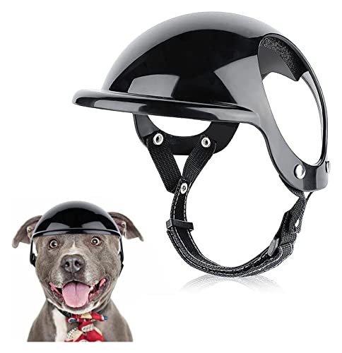 Interessante Haustiermütze für kleine Haustiere, Hundehelm mit Ohrloch, Motorrad-Hundehelm, Multisport-Hund, Outdoor, Fahrrad, Hundemütze, passend für Hunde und Katzen, Katzen und Hundebekleidung von PAXTOR