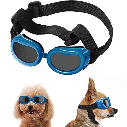Sonnenbrille für Hunde UV Schutzbrille Hundebrille Wasserdichter Anti-UV Sonnenbrillen Sonnenbrille Hund Hunde Sonnenbrille für UVSchutz Hundebrille Wasserdichter Schutz ​für kleine und mittlere Hunde von PCKJWSYHN