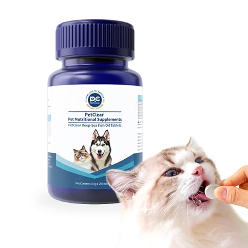 PCpetclear Coat Omega 3 für Hunde gegen Juckreiz im Leckerliformat, für gesunde Haut & glänzendes Fell – mit Biotin, DHAgold, 200 Tabletten, hochdosiert PCpetclear Coat Omega 3 für Hunde gegen Juckreiz im Leckerliformat, für gesunde Haut & glänzendes Fell – mit Biotin, DHAgold, 200 Tabletten, hochdosiert von PCpetclear