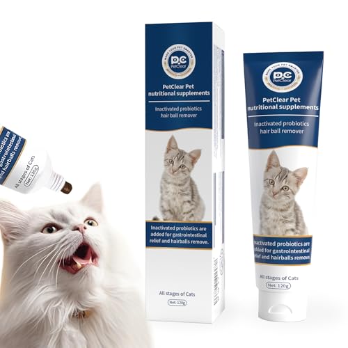 PCpetclear-Pet Haarballen Paste | 120g | Ergänzungsfuttermittel für Katzen | Kann dabei helfen zur Förderung der Haarballenausscheidung beizutragen | Nährt und pflegt das Fell Keine Futterlockstoffe PCpetclear-Pet Haarballen Paste | 120g | Ergänzungsfuttermittel für Katzen | Kann dabei helfen zur Förderung der Haarballenausscheidung beizutragen | Nährt und pflegt das Fell Keine Futterlockstoffe von PCpetclear