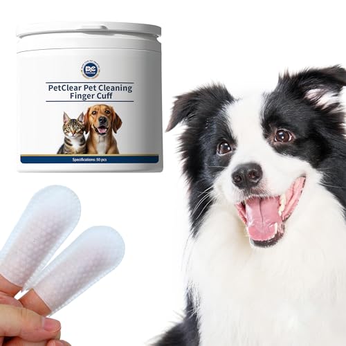 Pflegetücher für Hunde Finger-Pads für Hunde & Katze, Einweg-Reinigungsfingerlinge für Ohren, Kinn & Augen, Zahn Reinigungstücher zur Pflege & Hygiene 50Stück Waschhandschuh Hund Pflegetücher für Hunde Finger-Pads für Hunde & Katze, Einweg-Reinigungsfingerlinge für Ohren, Kinn & Augen, Zahn Reinigungstücher zur Pflege & Hygiene 50Stück Waschhandschuh Hund von PCpetclear