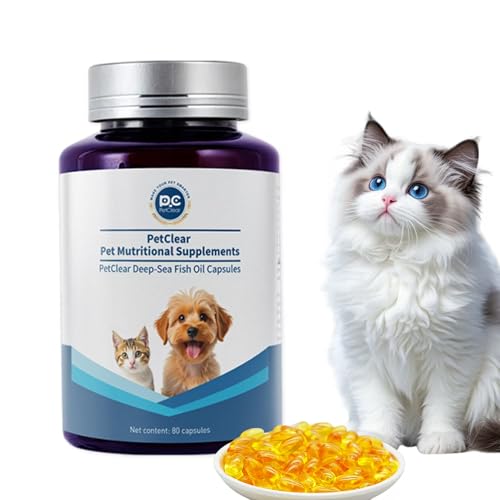 Pcpetclear Omega-3 Nahrungsergänzungen Lachsöl Hund Fischöl Kapseln für Hund & Katze: Glänzendes Fell, weniger Haaren, wertvolle Nährstoffe Leicht dosierbar Salmon Oil Dogs Cats Pcpetclear Omega-3 Nahrungsergänzungen Lachsöl Hund Fischöl Kapseln für Hund & Katze: Glänzendes Fell, weniger Haaren, wertvolle Nährstoffe Leicht dosierbar Salmon Oil Dogs Cats von PCpetclear