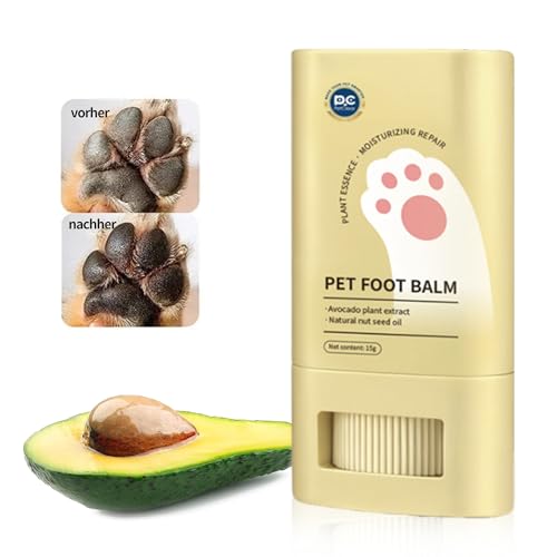 Pfotenbalsam Stick für Hund und Katze, gegen trockene rissige Pfoten, ideal als Pfotenschutz für Sommer Winter f. Hunde Katzen Pfotenbalsam Stick für Hund und Katze, gegen trockene rissige Pfoten, ideal als Pfotenschutz für Sommer Winter f. Hunde Katzen von PCpetclear
