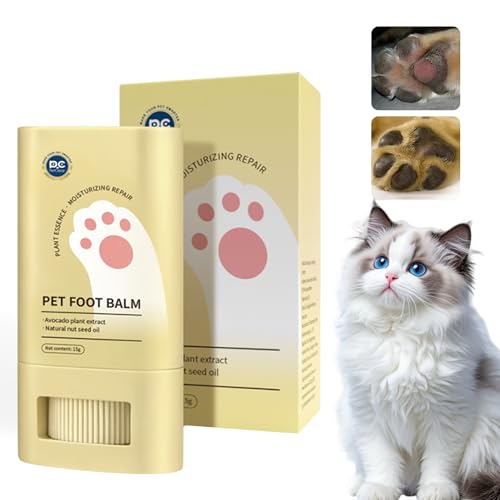 Pfotenbalsam Stick für Hund und Katze - heilt, repariert und regeneriert trockene, rissige & beschädigte Pfoten, Pfotenpflege Pfotenschutz Hund, Hundepfoten Balsam, Hundezubehör, Hunde Geschenke von PCpetclear