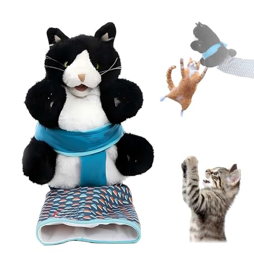 PDDBKTEI Handpuppen FüR Katzen, Katze Puppe Spielzeug, Verwendet FüR Interaktive Spiele, Leicht Und Tragbar, Interaktive Katze Hand Puppet Wrestler Spielzeug von PDDBKTEI