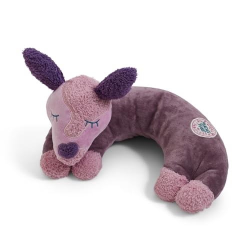 Peaches' Planet Luxus Hundespielzeug Plüschtier Sleepy Peaches Purple Dreams beruhigend und Bester Freund der Fellnase für kleine bis große Rassen, 37 cm äußere Länge von PEACHES’ PLANET Footprints of Love