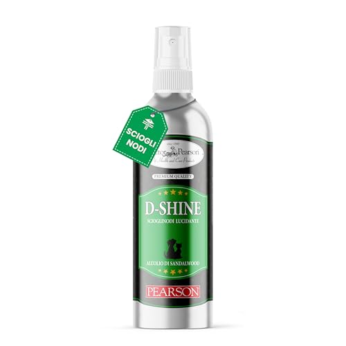 Pearson D-Shine Lotion entwirrend, glänzend und geschmeidig für Hunde und Katzen, Format 250 ml, hergestellt in Italien. Pearson D-Shine Lotion entwirrend, glänzend und geschmeidig für Hunde und Katzen, Format 250 ml, hergestellt in Italien. von PEARSON