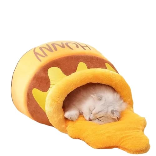 PECHVINO Honey Pot Katzenbett - Bequemes Memory Foam Haustiermöbel mit abnehmbarem Kissen - Stilvolles und waschbares Katzenbett für kleine Katzen und Rassen PECHVINO Honey Pot Katzenbett - Bequemes Memory Foam Haustiermöbel mit abnehmbarem Kissen - Stilvolles und waschbares Katzenbett für kleine Katzen und Rassen von PECHVINO